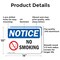 Signmission No Smoking OSHA Notice Sign, Aluminum, 14in W x 10in L, 2PK OS-2PACK-NS-A-1014-L-16187 - alternate 8